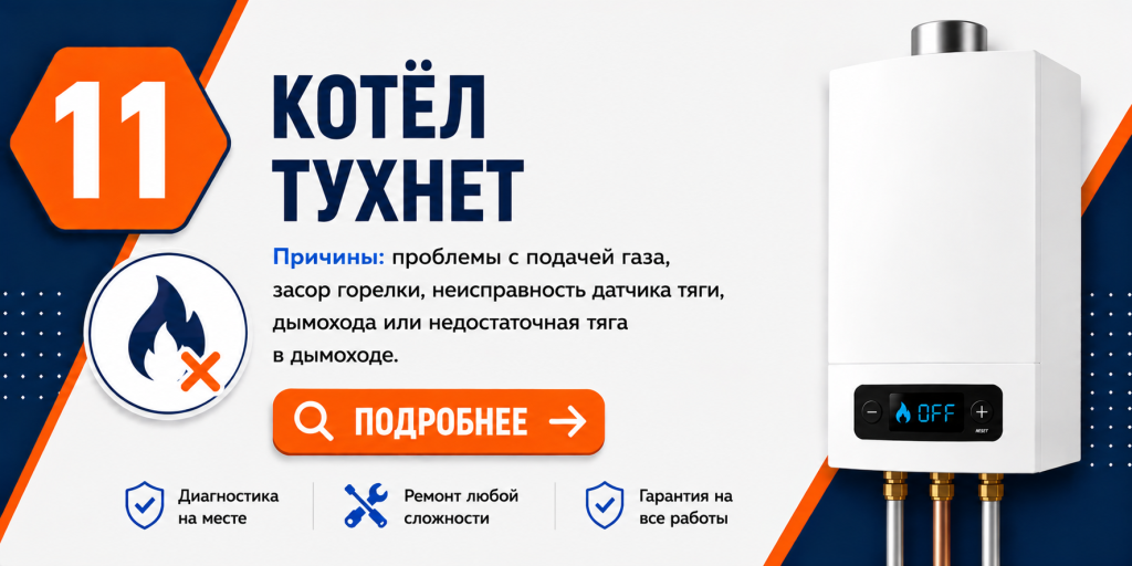 Частые неисправности газовых котлов