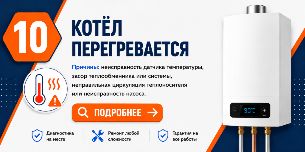 Частые неисправности газовых котлов