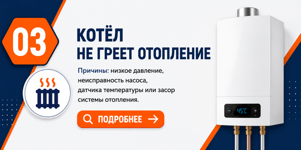 Частые неисправности газовых котлов