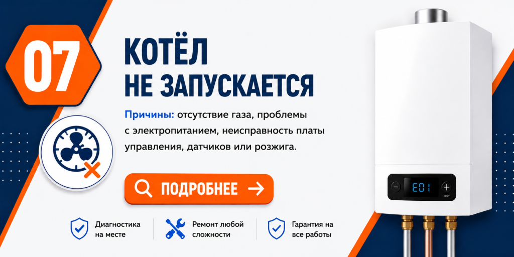 Частые неисправности газовых котлов
