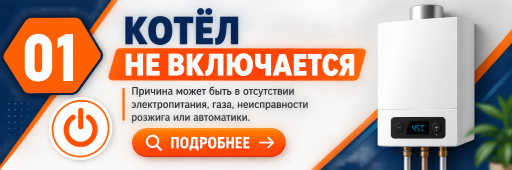 Частые неисправности газовых котлов