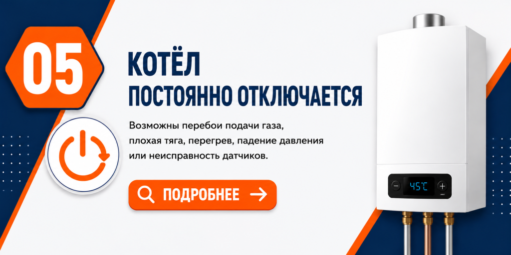 Частые неисправности газовых котлов